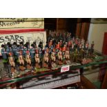 A collection of Britains soldiers.