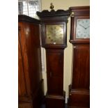 An 18th century oak 8 day longcase clock, the 11½ inch square brass dial inscribed 'Phillips,