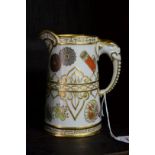 A Victorian Royal Worcester Aesthetic jug, 13.5cm high.