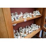 A large quantity of crested china.