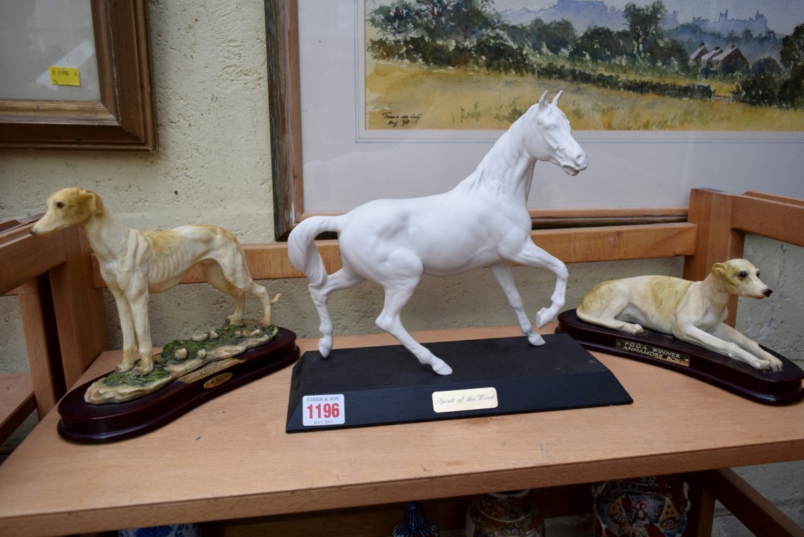 A Beswick 'Spirit of the Wind' figure; together with two other figures of dogs. - Image 4 of 16