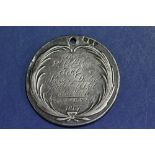 Of Chichester interest, A George III hallmarked silver rifle shooting prize medal,