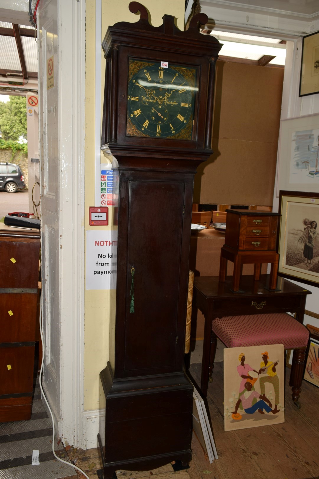 A George III mahogany 30 hour longcase clock, by Wilmshurst, Chichester, - Image 3 of 20