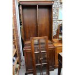 An old oak bookcase, 95.5cm wide.