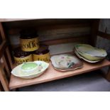 A Royal Doulton series ware; together with a small collection of Carlton leaf moulded items;