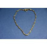 An 18ct gold watch chain, 45cm, 36g.