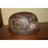 A German Third Reich Luftwaffer Fallschirmjager Paratrooper helmet,