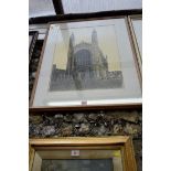 Robert Tavener, 'King's College Chapel (Cambridge Series)', signed and titled artist's proof,