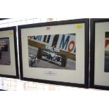 Formula One: a signed photograph of Damon Hill in Grand Prix car, 19.5 x 29.5cm.