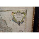 Rigobert Bonne; 'Carte du Royaume D'Angleterre', an antique hand coloured map, pl.31.5 x 44cm.