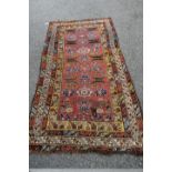 A late 19th century North West Persian Kurdish rug, probably Kolyai,