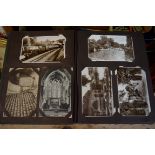 Postcards: an album of old black and white postcards, mostly South East England.