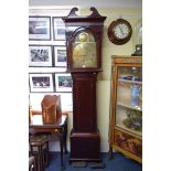 An early 19th century Scottish mahogany 8 day longcase clock,