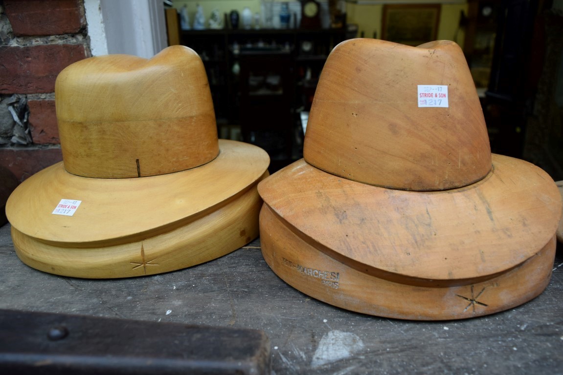 A quantity of milliner's equipment.