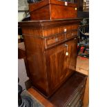 A reproduction mahogany secretaire a abbatant.