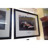 Formula One: a signed photograph of Emerson Fittipaldi in Grand Prix car, 19.5 x 29.5cm.