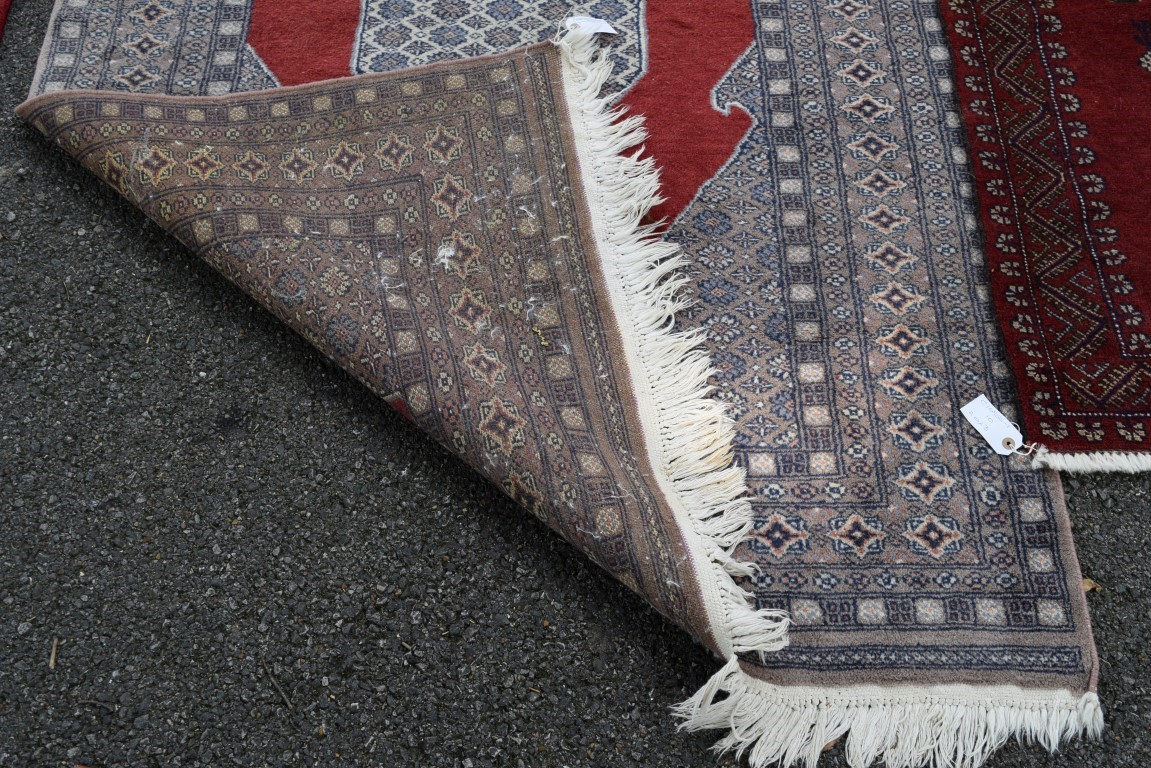 Two Pakistan rugs; together with a Pakistan Bokhara runner. - Image 7 of 10