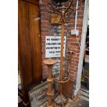 An old bentwood coat and hat stand.