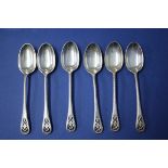 A set of six Edwardian silver teaspoons, by James Dixon & Sons Ltd, Sheffield 1903,