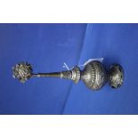 A 19th century Islamic Ottom or Indian rose water sprinkler, 22cm.