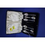 A cased set of silver teaspoons and sugar tongs, by Atkin Brothers Ltd, Sheffield 1936.