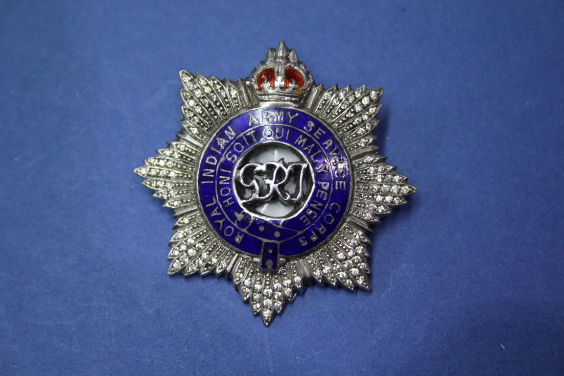 A George V Royal Indian Army Service badge, having enamel decoration. - Image 3 of 4