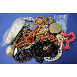 A selection of Asian and Oriental beaded necklaces,