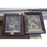 A pair of late Georgian prints, of 'The Sailor's Return' and 'The Day before Marriage', 21 x 15cm.