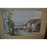 Ralph Shaw, 'South Street, Emsworth', signed, watercolour, 26.5 x 37.5cm.