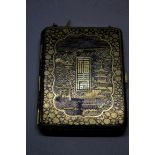 A good Japanese gilt metal minaudiere, Meiji period,