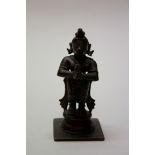 An Indian bronze figure of Hanuman, 18th/19th century, 14cm high.