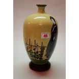 A Japanese cloisonne enamel vase,