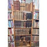 BINDINGS: a collection of approx 100 leatherbound volumes, folio to 8vo,