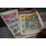 COMICS: a quantity in box, late 1960s-early 70s, including issues of Buster, Knockout, Sparky, Jet,