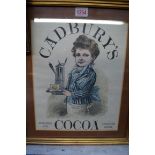 A Victorian Cadbury's cocoa advertisement, together with another similar Bovril picture.