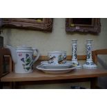 A small collection of Portmeirion Botanic Garden items.