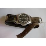 A vintage CWC G10 quartz military wristwatch,