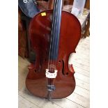 WITHDRAWN FROM SALE An Antoni model ACC35 cello, with padded bag and bow.