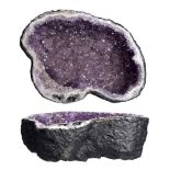 Mineral: An Amethyst geode bowl55cm.; 21½ins wide