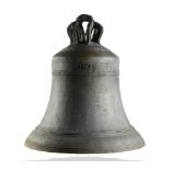 A rare and large Stuart bronze belldated 162486cm.; 34ins highThe Brend family of bell founders