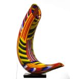 Modern Sculpture: La MarrinaGlass LampUniqueSigned63cm.; 25ins high by 53cm.; 21ins wide by 25cm.;