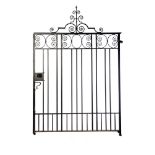 A wrought iron gateearly 20th century204cm.; 80ins high by 145cm.; 57ins wide