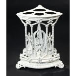 A rare Coalbrookdale Fern pattern cast iron stick stand circa 1870 fully stamped CBdale and with