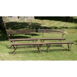 Garden Furniture: An unusual suite of strapwork wrought iron furniture,1st half 20th century