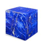 Minerals: A lapis lazuli cube 8cm 1.8kg