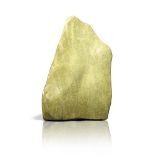 Minerals: A yellow serpentine freeform 38cm high 12kgs