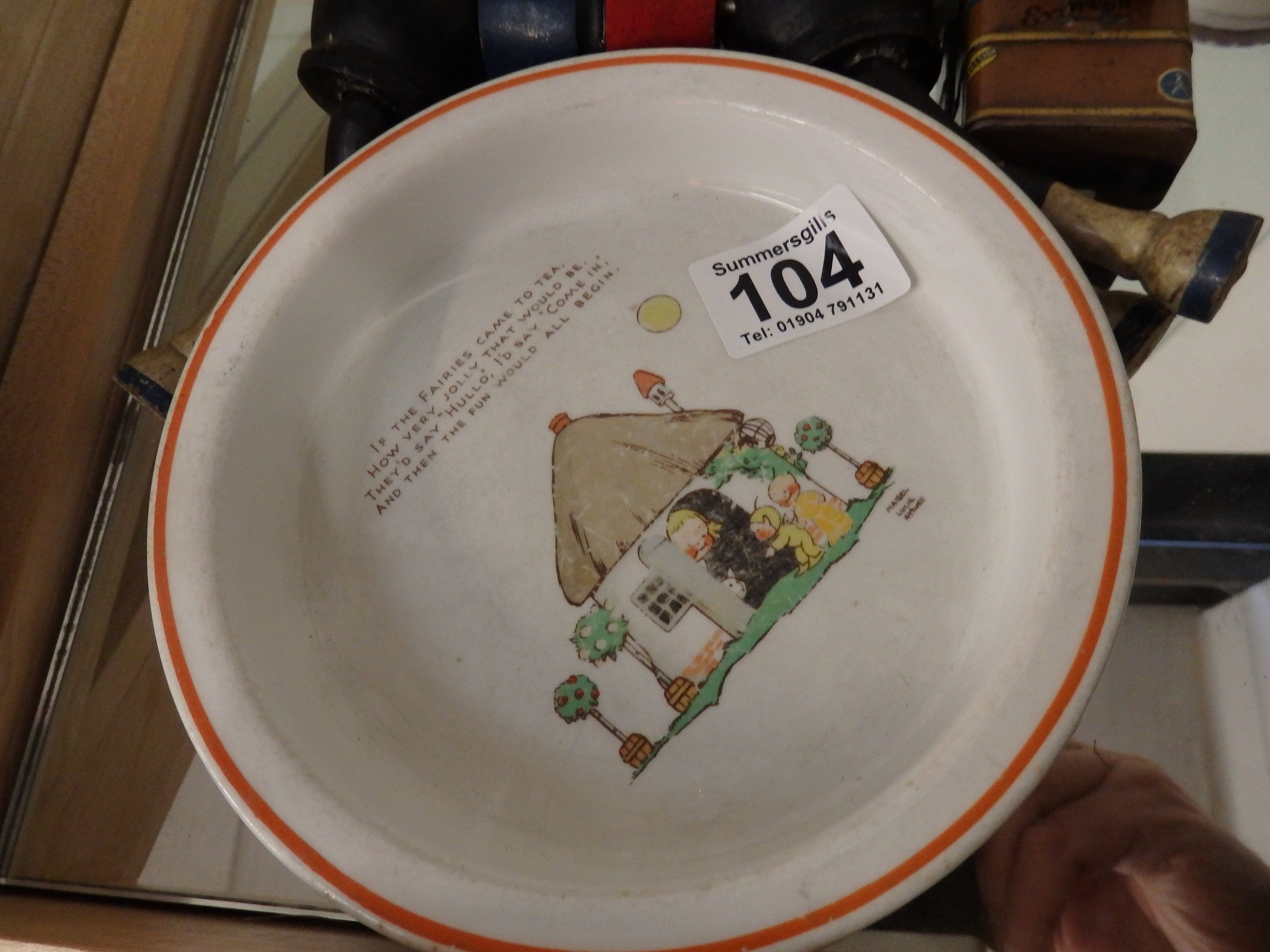 Shelley dish, clock work toy, donkey etc - Image 2 of 2