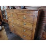 Antique 4 ht mahogany chest