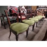 6 Victorian dining chairs
