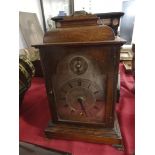 LNER Mahogany mantle clock "Reid Newcastle"